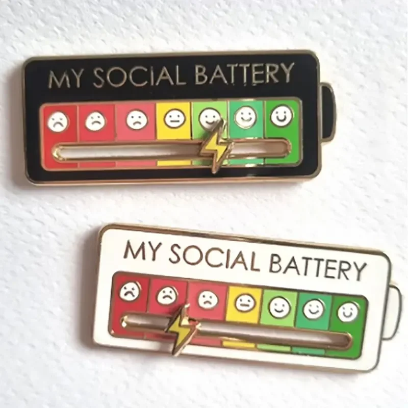 Nutrition Fitness - My Social Power Battery Brooch Social