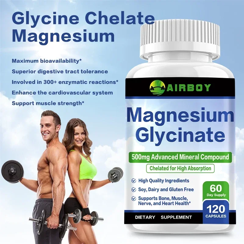 Magnesium Glycinate Capsule - Glicynian magnezu 500mg - Wysoce wchłanialny
