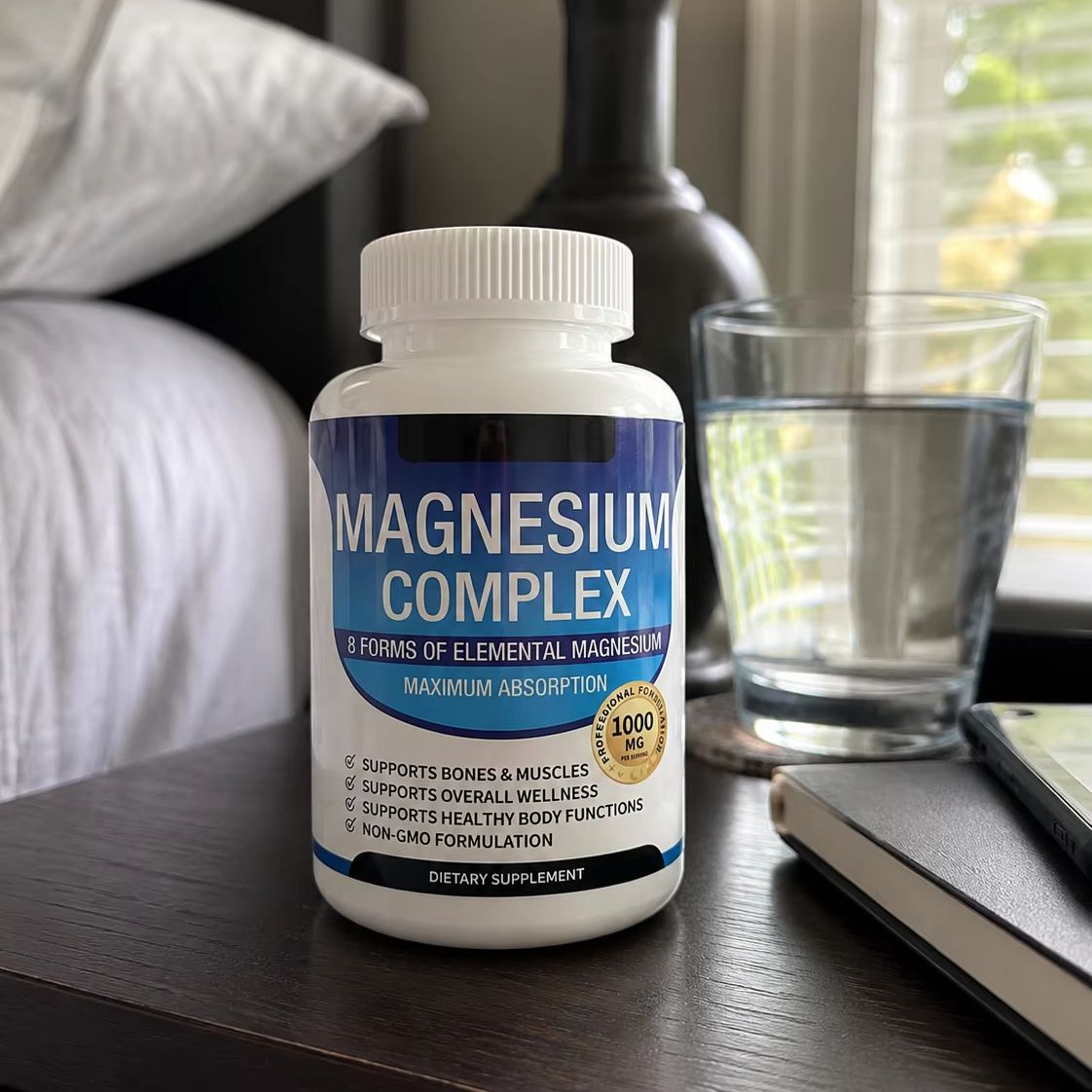 Magnesium Glycinate Capsule - Kompleks Magnezu 1000mg Kapsułki z Glicynianem