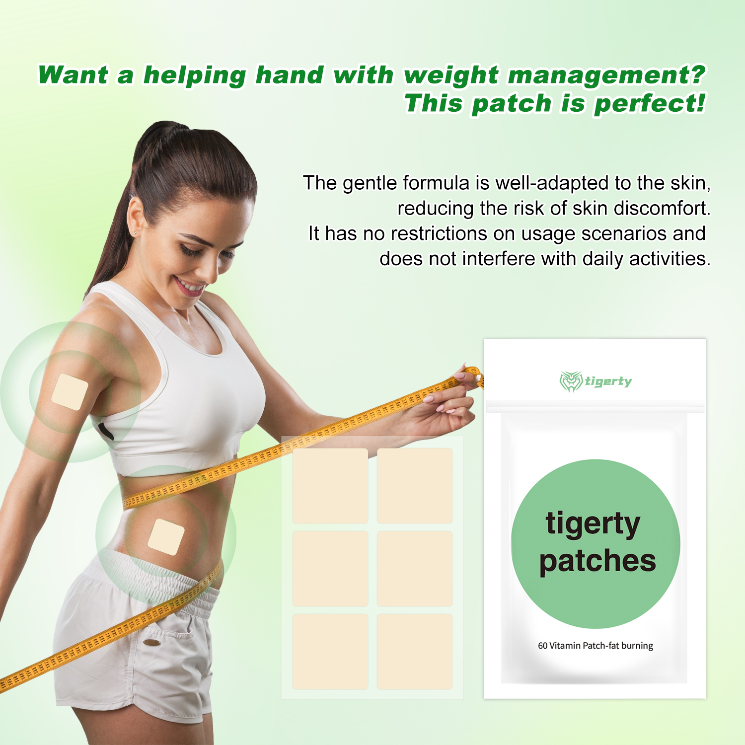 Green Tea Extract Fat - Plastry witaminowe do kontroli wagi, naturalne