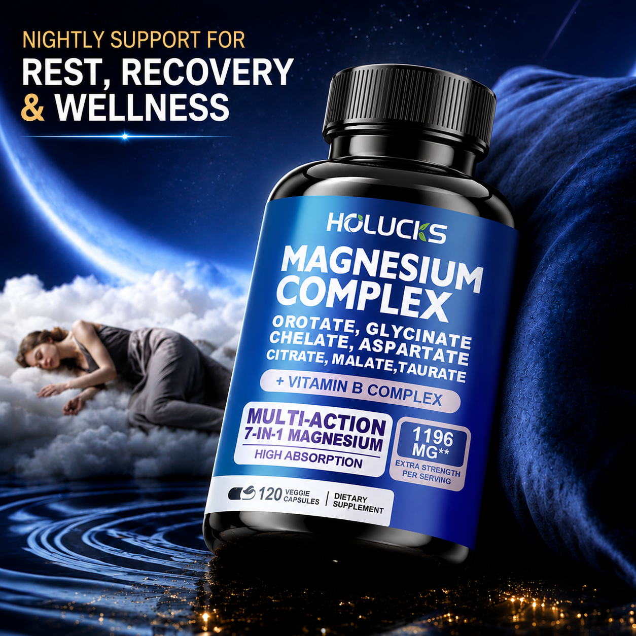 Magnesium Glycinate Capsule - Kapsułki z kompleksem magnezu i witaminą