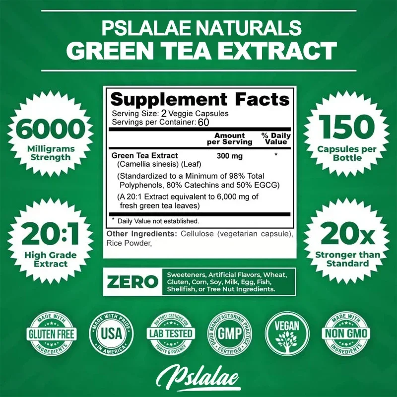 Kapsułki z ekstraktem z zielon – Green Tea Extract Fat recenzja i cena