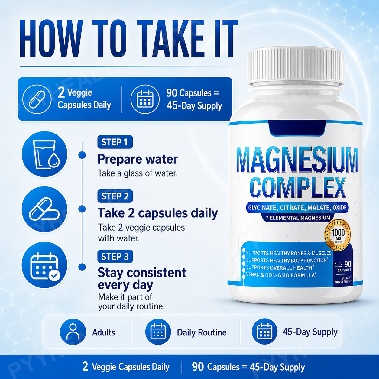 Kapsułki z kompleksem magnezu  – Magnesium Glycinate Capsule recenzja i cena
