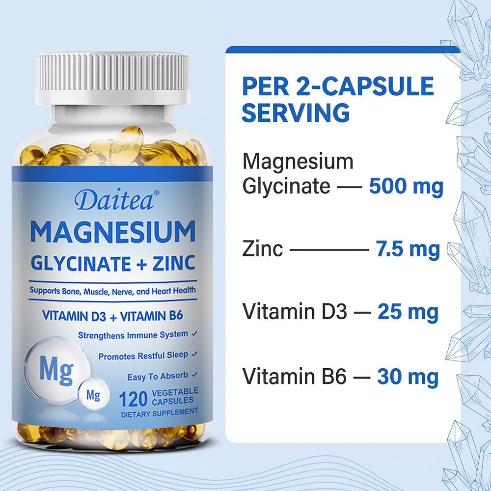 Glicynian magnezu + cynk - Pop – Magnesium Glycinate Capsule recenzja i cena
