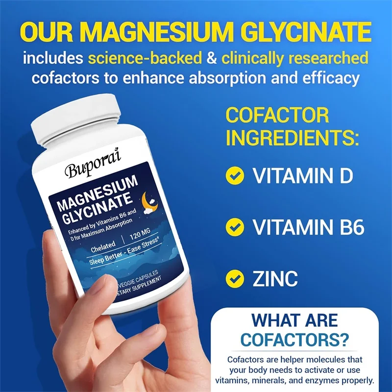 Glicynian magnezu 120mg w kaps – Magnesium Glycinate Capsule recenzja i cena