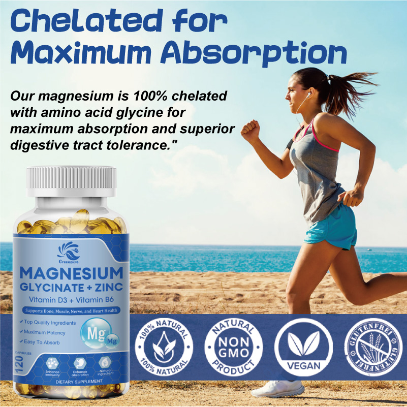 Glicynian magnezu i cynku 500  – Magnesium Glycinate Capsule recenzja i cena