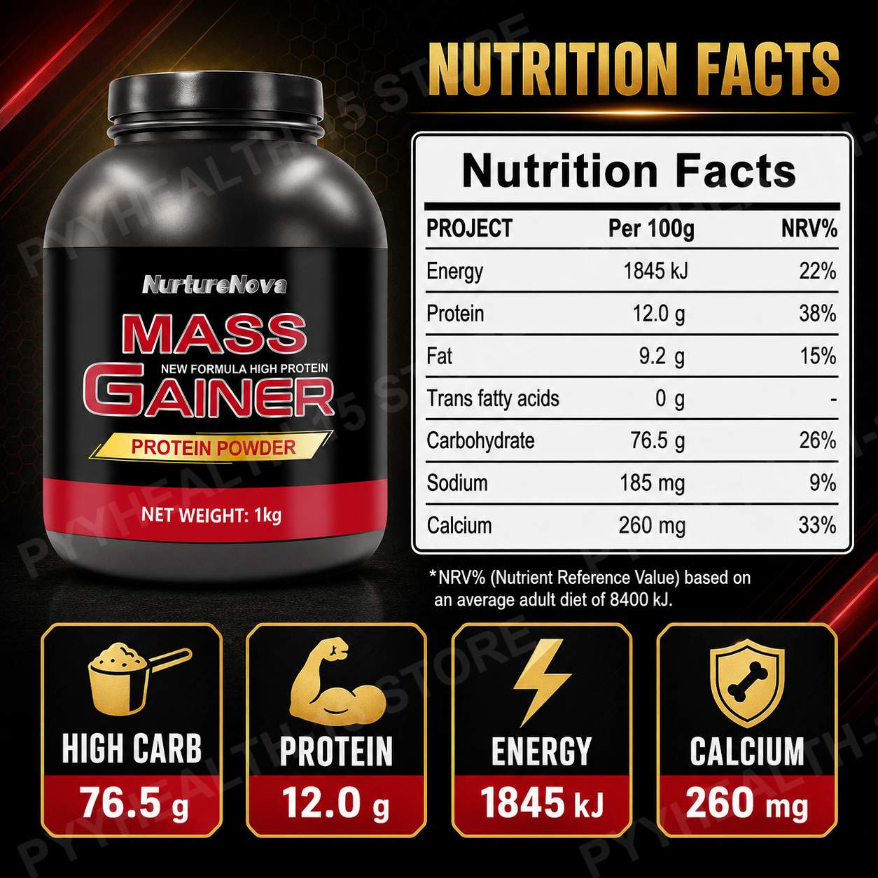 Proteinowy proszek Mass Gainer – Nutrition Fitness recenzja i cena